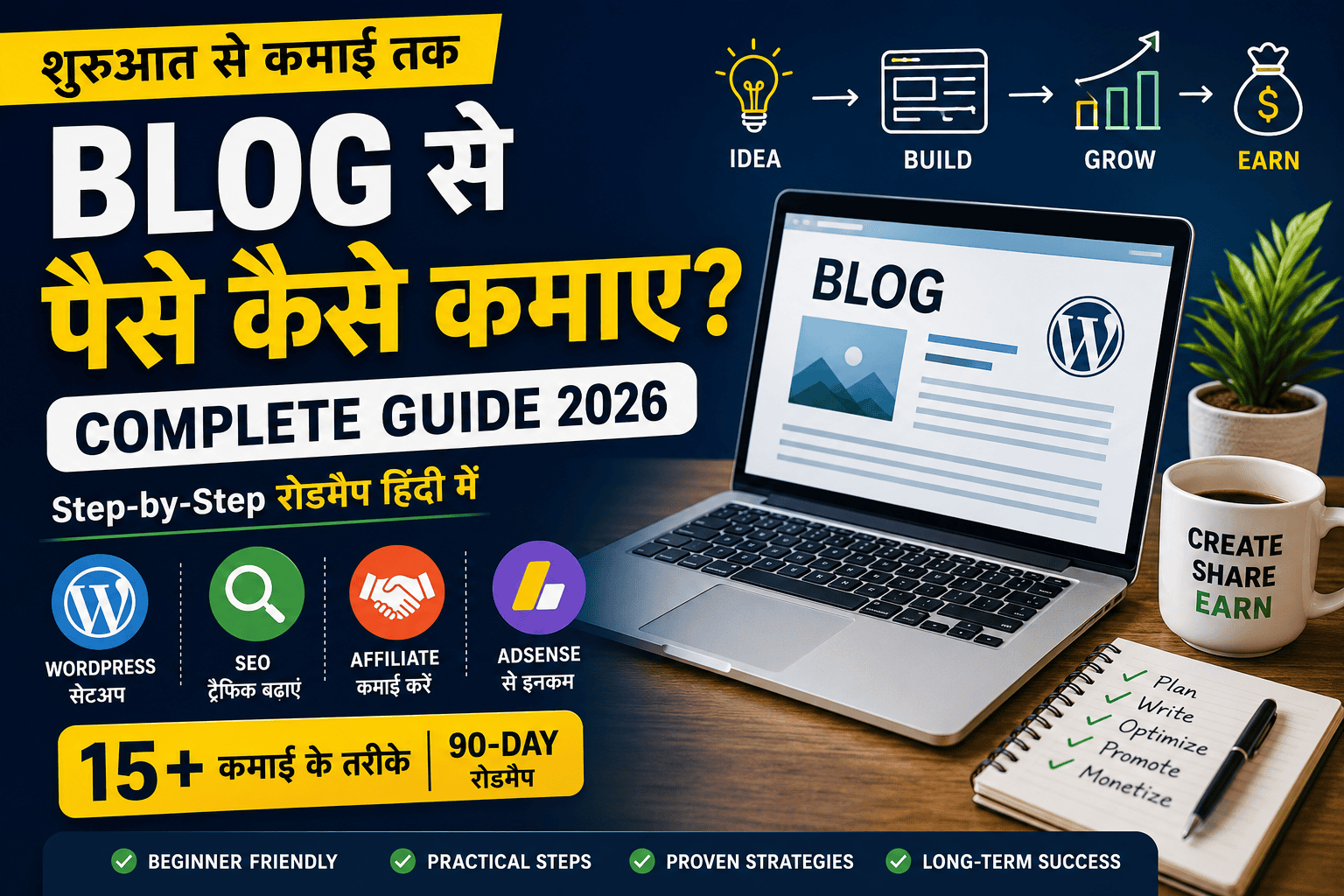 Blog से पैसे कैसे कमाएं? (Complete Guide 2026)