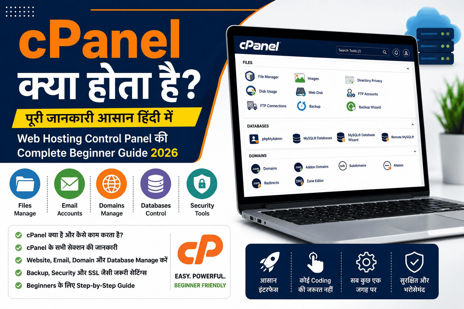 cPanel Guide for beginners in easy language